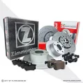 Zimmermann Bremsscheiben Beläge vorne hinten für VW Golf 6 Passat 3C AUDI A3 8P