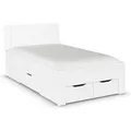 RAUCH ORANGE Aditio Beds Bett mit Unterbau (Liegefläche 120 cm, Weiß, Breite 126 cm / Höhe 100 cm)
