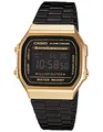 Casio Unisex ErwachseneArmbanduhr Digital Quarz Edelstahl A168WEGB-1BEF