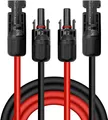 IJIAMY Solarkabel 4mm2 Verlängerung 5m Solarkabel Set Rot Schwarz Solarleitung