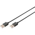 USB 2.0 Anschlusskabel USB-A (Stecker) > USB-A (Stecker) schwarz, 1 Meter