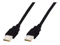 DIGITUS USB 2.0 Anschlusskabel Typ A -A St/St 1.0m, sw