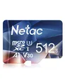 Netac 512GB Speicherkarte，Micro SD Karte(A1, U1, C10, V10, FHD, 600X), TF Memory Card UHS-I bis zu 90/10 MB/s(R/W) für Kameras, Dashcam, Switch und Smartphones