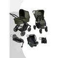 ABC Design Salsa 5 Air All in One Set + Isofix Base Root, Farbe Kinderwagen: Pine