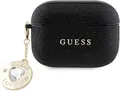 Guess Guap2Pgehcdk Hülle Für Airpods Pro 2 Cover - Schwarz Fester Glitzer-Herz-Diamant-Charm