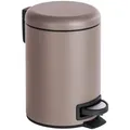 Wenko Treteimer Leman, Taupe, Kunststoff, 3 L, 25 cm, Küchen, Küchenausstattung, Mülleimer