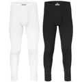 Timone Lange Unterhose Herren 2er Pack Lange Unterhose TISS001 (2-St) schwarz|weiß M