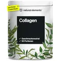 natural elements Collagen Pulver 500 g – Kollagen Hydrolysat Peptide – Kollagen Typ 1 und 3 – perfekte Löslichkeit, natürlicher Geschmack ohne Aromen – laborgeprüft und in Deutschland produziert