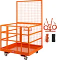 VEVOR 1140*1090mm Staplerbühne Arbeitsbühne 635kg Sicherheitskorb Arbeitskorb 4 Rädern