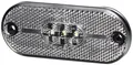 Hella® LED-Positionsleuchte oval, Front, weiß, 108 x 44 x 10,5 mm, 12 – 24 V DC, E4 14800, 2PG 357 009-021 000000000011261906