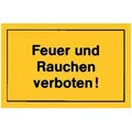 Verbotsschild 250x150mm Feuer Und Rauchen Verbot