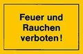 FORMAT VerbotsSchild 250x150mm Feuer und Rauchen verbot