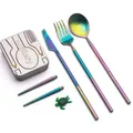Outlery Komplettset | Tragbares und wiederverwendbares Reisebesteckset aus