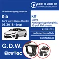Für KIA Cee'd Sporty Wagon (Kombi) Typ CD 18- AHK starr +13pol spez E-Satz PKW