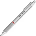 Rotring Kugelschreiber rapid PRO Chrome, Gehäuse silber, Schreibfarbe blau