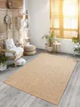 the carpet Teppich Kansas, rechteckig, Höhe: 1 mm, moderner robuster In und Outdoor Teppich Jute Look