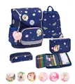 Belmil "Compact Plus" Premium Schulranzen Set 5-teilig Brustgurt "Daisy"