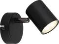 Wandleuchte, schwarz matt, drehbar, schwenkbar, H 10,5 cm
