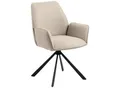 P & B Armlehnstuhl, Beige, Textil, Füllung: Polyurethan (Pur), Sternfuß, 61x88.5x63 cm, Sitzfläche 360° drehbar, Esszimmer, Stühle, Esszimmerstühle, Armlehnenstühle