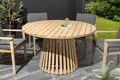 riess-ambiente Gartentisch KOPENHAGEN 120cm natur – rund, wetterfest, Massivholz, 4-Personen (Einzelartikel, 1-St), runder Holztisch für den Außenbereich – ideal für Terrasse & Garten
