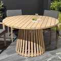 Runder Gartentisch KOPENHAGEN - 120cm - natur - Akazie - Massivholz - wetterfest