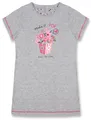 Mädchen Schlafanzug Sleepshirt Nachthemd COMTESSA Kurzarm Baumwolle grau Gr.140