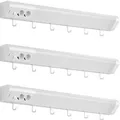 Oktaplex Talin 3er Set LED Unterbauleuchte 76cm mit Steckdose Küchenlicht Warmweiß 3000K 230V