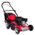 BRAST Benzinrasenmäher 4,76PS RED LINE mit Antrieb, 46 cm Schnittbreite, TÜV geprüft, 4 Takt OHV Motor, 60L Fangkorb, massives Stahlgehäuse