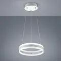 Ringförmige Helestra LIV LED Pendelleuchte in weiß matt dimmbar