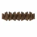 Umbra Garderobenleiste Picket mit 8 Haken, Kiefernholz, Walnuss Antik, 61 cm