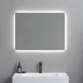 LED Badezimmerspiegel 60x80 Hintergrundbeleuchtet und Umkehrbar - Transparent