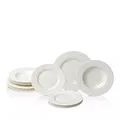 Villeroy & Boch Cellini Tafelservice 12-teilig, Premium Porzellan, Made in Germany, weiß