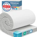 ELONEO Gel Topper 80x190cm, Matratzentopper aus 8 cm hohem Gel-Memory- Schaum, atmungsaktiver 3D-Netz Bezug, Bequeme Matratzenauflage für das Bett