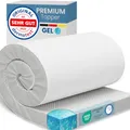 ELONEO Gel Topper 80x190cm, Matratzentopper aus 8 cm hohem Gel-Memory- Schaum, atmungsaktiver 3D-Netz Bezug, Bequeme Matratzenauflage für Bett und Boxspringbett inkl. Eckschlaufen
