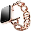 Swarovski Sparkling Chain Strap For Apple Watch 40mm and 41mm Rose Gold Finish Crystals crysta (5725785)