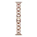 Swarovski Sparkling Kettenband, Elegantes Uhrenband aus Gliedern mit Roségoldfarbenem Finish und Strahlenden Kristallen für die Apple Watch Series 4-9 und SE, Größe: 15.2 x 2 x 0.4 cm