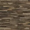Indo Holz Wandverblender Teak Elegance Charred 1 M2