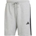 Adidas Essentials 3-Streifen French Terry Sweatshort - grau