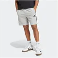 adidas Sportswear Shorts M 3S FT SHO für Laufaktivitäten und sportliche Anlässe, mit Kordelverschluss grau L