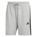 Adidas Men's Essential Three Stripes French Terry Short, medium Grey Heather/Black, L