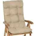 Beautissu Flair HL Hochlehner 120x50x8cm Natur 2tlg