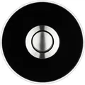 Grothe 64196 Klingeltaster Piccolo cerchio rund, Weiß / Schwarz, Protact 410 AL, Aufputzmontage