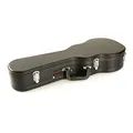 MUSIC STORE Concert Ukulele Case, Eco, Schwarzer Tolex-Bezug, Gepolstertes Innenfutter, Zubehörfach, 3 Verschlüsse, Innenlänge 65 cm
