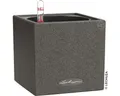 Pflanztopf Lechuza Canto Stone Kunststoff 14 x 14 x 14 cm schwarz inkl. Erdbewäs