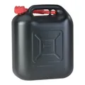 Hünersdorff Kraftstoff-Kanister STANDARD 20 L, HDPE schwarz, mit UN-Zulassung, rotes Zubehör