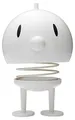 Hoptimist Bumble Wackelfigur & Glücksbringer, Skandinavische Deko Figuren für Wohnzimmer, Schreibtisch, Büro, Bürodeko & Lustige Kleine Geschenke, 15 x 15 x 24 cm, X-Large, Weiß