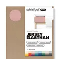 Schlafgut Easy Jersey Elasthan Spannbettlaken 180x200 bis 200x220 Purple Mid, Spannbetttuch aus superweicher Baumwolle mit Elasthan