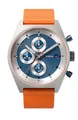 DeTomaso D10 Chrono SOLAR Gray Blue Grau Blau Herren-Armbanduhr Analog Solar Armband Orange