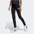 adidas Sportswear Leggings JG LIN LEG 230 sportlicher Stil, für Kinder, aus Baumwolle mit Elasthan schwarz 164