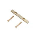Musiclily Pro 43mm Messing Bass Saitenniederhalter String Retainer Bar für 4-Saiter E-Bass, Gold